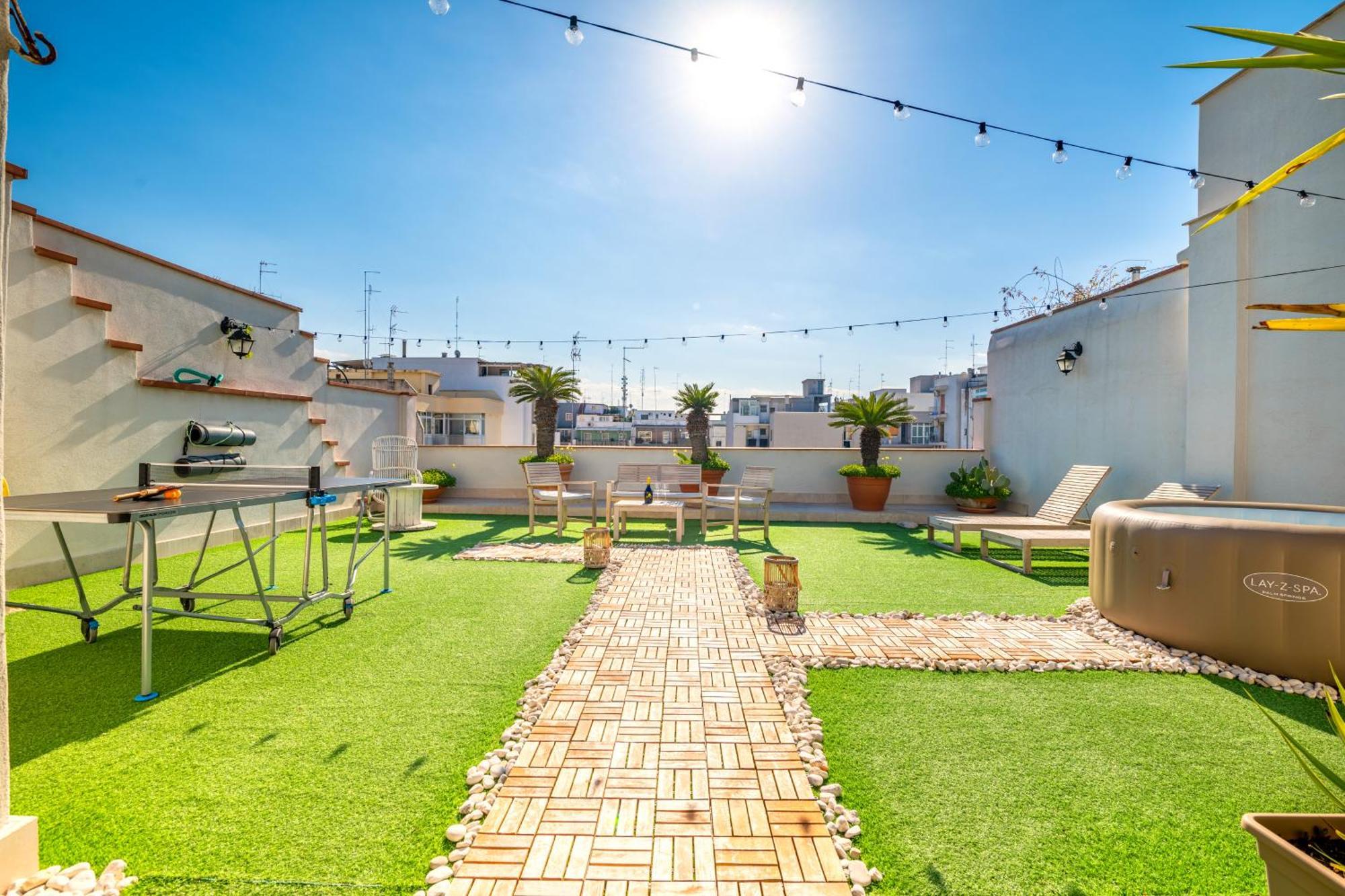 150Mq Rooftop Paradise - Spacious Private Terrace Bari Exterior foto